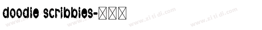 doodle scribbles字体转换